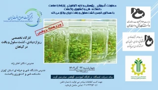 کارگاه کشت سلول و بافت گیاهی